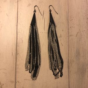 Fun long chain earrings